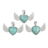 Natural Amazonite Pendants G-A315-04A-P-1