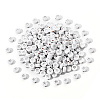 White Opaque Acrylic Beads PACR-YW0001-04B-1