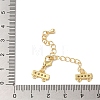 Brass Micro Pave Cubic Zirconia Chain Extender X-KK-L216-004C-G-3