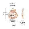 20Pcs Halloween Pumpkin Jack-O'-Lantern Alloy Pendants TIBEP-YW0001-43RG-4