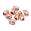 Rack Plating Brass European Beads KK-O125-06RG-1