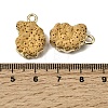 Dyed Synthetic Lava Rock Pendants G-P614-05G-08-3