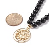 Alloy Moon & Sun Pendant Necklace NJEW-JN03878-5