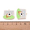 Alloy Enamel Pendants ENAM-T025-01G-12-3