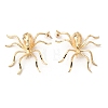 Alloy Rhinestone Stud Earrings LS-EJEW-P321-01G-2