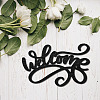 Laser Cut Basswood Welcome Sign WOOD-WH0123-099-5