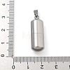 304 Stainless Steel Openable Urn Ashes Pendants LS-STAS-M084-05F-2