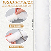 2Pcs 2 Colors Faux Fur Chenille Stick Fabric Roll for Christmas Tree Decor or Wreath Bows Craft FIND-CY0002-10B-2