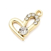 Alloy Rhinestone Pendants FIND-U026-07G-1