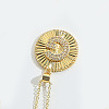 Brass Micro Pave Cubic Zirconia Necklaces FS-WG1D774-07-1