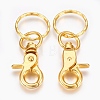 Iron Swivel Clasps with Key Rings HJEW-H017-G-2