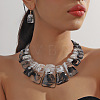 Trapezoid Acrylic Beaded Necklaces & Dangle Earrings Sets for Women WGD2EAB-05-2