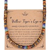 Chakra Natural Tiger Eye Heishi Beaded Necklaces MA5809-3-1