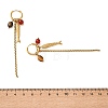 304 Stainless Steel Dangle Hoop Earrings for Women SA-CBA8C9C-02G-4