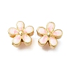 Brass Enamel Beads KK-G605-14G-02-1