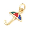 Brass Enamel Pendants KK-H273-21G-2
