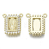 Brass Micro Pave Cubic Zirconia Pendants ZIRC-S061-196G-NF-2