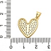 Brass Micro Pave Cubic Zirconia Pendants X-KK-C087-19G-3