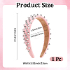 1Pc Imitation Leather Hair Bands for Women OHAR-CL0001-04A-2