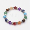 Natural & Synthetic Gemstone Beaded Stretch Bracelets X-BJEW-P065-02-1