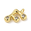 Rack Plating Brass Micro Pave Cubic Zirconia Pendants KK-A200-24G-F-2