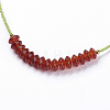 Lampwork and Natural Red Jade Beaded Necklaces NJEW-K108-05-01-2