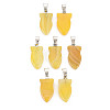 Natural Banded Agate/Striped Agate Pendants G-N326-128-A01-1