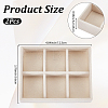 6 Grids Velvet Jewelry Display Trays ODIS-SP0002-24C-01-2