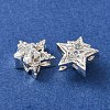 Brass Micro Pave Clear Cubic Zirconia Beads CU-CBAEC99-30S-2