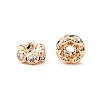 Brass Rhinestone Spacer Beads RB-A014-L6mm-01LG-NF-3