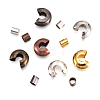 Brass Crimp Tube Beads and Brass Crimp Beads Covers KK-TA0006-01-17