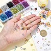 10 Colors Aluminum Wire Open Jump Rings FIND-YW0004-97-4