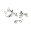 316 Surgical Stainless Steel Clip-on Earring Findings X-STAS-Z127-02P-2