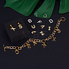 Yilisi 304 Stainless Steel Alphabet Letter Charms STAS-YS0001-03-11