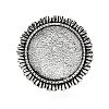 Vintage Adjustable Iron Finger Ring Components Alloy Cabochon Bezel Settings PALLOY-Q300-14AS-NR-3