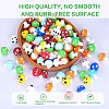 20Pcs Mushroom Silicone Focal Beads JX901I-5