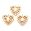 Natural White Shell Pendants KK-N287-13G-1