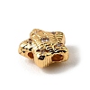 Brass Micro Pave Cubic Zirconia Beads KK-D262-06G-01-2