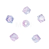 Two Tone Transparent Spray Painted Acrylic Bead X-ACRP-T005-26-4