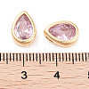 Brass Cubic Zirconia Beads KK-C051-60G-01-3