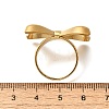 Bowknot 304 Stainless Steel Finger Rings for Women RJEW-G339-05G-01-3