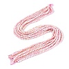 Anti-Tarnish Electroplate Glass Beads Strands EGLA-ZX010-4mm-04-3