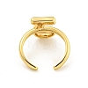 Brass Letter Open Cuff Rings for Women RJEW-G313-01J-G-3