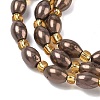 Electroplated Natural Druzy Geode Crystal Beads Strands G-G459-03B-4