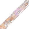 Electroplate Glass Beads Strands EGLA-D030-08I-1