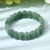 Natural Green Aventurine Beaded Stretch Bracelets for Women Men BJEW-D461-02D-4
