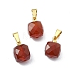 Natural Carnelian Pendants PALLOY-JF05312-1
