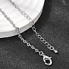2.5MM Brass Twisted Infinity Link Chain Necklaces for Women NJEW-F366-07B-P-2