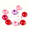 Valentine's Day Opaque Acrylic European Beads SACR-N019-03M2-1