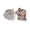 8~12Pcs Electroplated Natural Agate Geode Cornucopia Mineral Specimen G-N360-03E-3